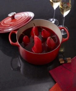 Le Creuset Signature Braadpan - 4,2 L - 24 Cm - Kersenrood -Keukenproducten Winkel 1009x1200