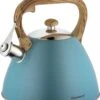 Fluitketel Inductie Gas Waterkoker 3.0 L ‘’ Adriatico ‘’ RVS Chroom Turquoise -Keukenproducten Winkel 1027x1200