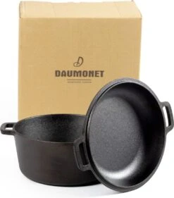Daumonet Ducasse Gietijzeren Double Use Braadpan - Combi Sudderpan Zwart - 2-in-1 Bak- En Braadpan - PFAS & PFOA Vrij - Rond - Ø 26 Cm - 4,4 Liter - Emaille - Alle Warmtebronnen - Elektrisch - Gas - Halogeen - Inductie - Keramisch 19 Daumonet Ducasse Gietijzeren Double Use Braadpan - Combi Sudderpan Zwart - 2-in-1 Bak- En Braadpan - PFAS & PFOA Vrij - Rond - Ø 26 Cm - 4,4 Liter - Emaille - Alle Warmtebronnen - Elektrisch - Gas - Halogeen - Inductie - Keramisch -Keukenproducten Winkel 1053x1200