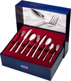 Sola Bestekset Luxor - Modern - 8 Persoons - 70 Delig - Zilverwit Edelstaal 18/10 - RVS - Zilver -Keukenproducten Winkel 1068x1200 1