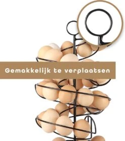 Eiermand – Eierrek – Eierhouder – Eieren – Zwart - Pasen - Tot 40 Eieren - BAULK® -Keukenproducten Winkel 1071x1200