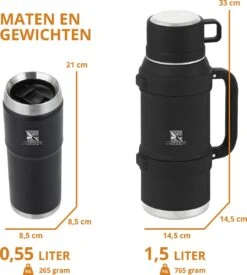 MacGyver RVS Thermoskan 1.5 Ltr – RVS Thermosbeker 0,55 Ltr - Langdurig Warm/koud - Zwart 16 MacGyver RVS Thermoskan 1.5 Ltr – RVS Thermosbeker 0,55 Ltr - Langdurig Warm/koud - Zwart -Keukenproducten Winkel 1079x1200 1