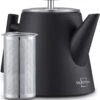 Silberthal - Theepot Met Filter - 1 L - RVS Dubbelwandig - Zwart - Cadeau -Keukenproducten Winkel 1101x1200
