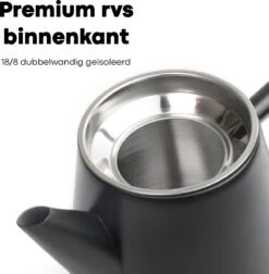 Vatten® - Premium RVS Theepot - Incl. RVS Theefilter - 1L - Zwart - Dubbelwandig 10 Vatten® - Premium RVS Theepot - Incl. RVS Theefilter - 1L - Zwart - Dubbelwandig -Keukenproducten Winkel 1175x1200 2