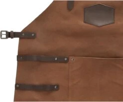 Old West BBQ Schort Barbecue Schort Leer - Cognac Bruin -Keukenproducten Winkel 1200x1001 2