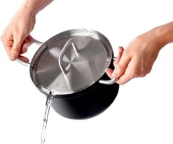 BK Q-linair Master Black Kookpannenset - 5-delig - Veilig Afgietsysteem - Inductie -Keukenproducten Winkel 1200x1002