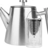 Castagnola Theepot Met Filter – Theekan – Theepot Dubbelwandig – Theepot Roestvrijstaal – Hoogwaardig RVS – 1 Liter – 5 Kopjes Thee – Zilver -Keukenproducten Winkel 1200x1034 2
