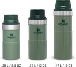 Stanley The Trigger-Action Travel Mug 0,25L - Thermosfles - Hammertone Green -Keukenproducten Winkel 1200x1070 2
