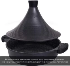 Aluminium Tajine Agadir- Matt Black Geschikt Ook Voor Inductie 14 Aluminium Tajine Agadir- Matt Black Geschikt Ook Voor Inductie -Keukenproducten Winkel 1200x1131 3