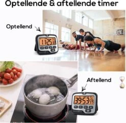 BanGosa® Magnetisch Digitale Kookwekker - Timer - RVS - Keukenwekker Digitaal - Digitale Keuken Timer - Stopwatch Met Magneet -Keukenproducten Winkel 1200x1164