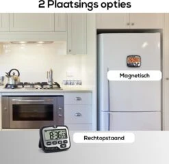 BanGosa® Magnetisch Digitale Kookwekker - Timer - RVS - Keukenwekker Digitaal - Digitale Keuken Timer - Stopwatch Met Magneet -Keukenproducten Winkel 1200x1166 3