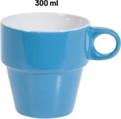 Orange85 Koffiekopjes - Met Houder - Set Van 6 - Gekleurd - 300 Ml - Keramiek -Keukenproducten Winkel 1200x1179