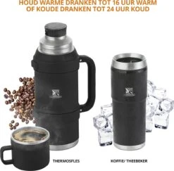 MacGyver RVS Thermoskan 1.5 Ltr – RVS Thermosbeker 0,55 Ltr - Langdurig Warm/koud - Zwart 15 MacGyver RVS Thermoskan 1.5 Ltr – RVS Thermosbeker 0,55 Ltr - Langdurig Warm/koud - Zwart -Keukenproducten Winkel 1200x1180