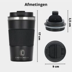 Castagnola Design RVS Koffiebeker To Go - Zwart - 380ml - Thermosbeker - Theebeker 17 Castagnola Design RVS Koffiebeker To Go - Zwart - 380ml - Thermosbeker - Theebeker -Keukenproducten Winkel 1200x1191 11