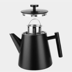 Castagnola Theepot Met Filter – Theekan – Theepot Dubbelwandig – Theepot Roestvrijstaal – Hoogwaardig RVS – 1 Liter – 5 Kopjes Thee – Zwart -Keukenproducten Winkel 1200x1195 13