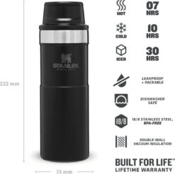 Stanley Trigger-Action Travel Mug 0.47L - Thermosfles - Matt Black -Keukenproducten Winkel 1200x1195 4