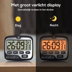 BanGosa® Magnetisch Digitale Kookwekker - Timer - RVS - Keukenwekker Digitaal - Digitale Keuken Timer - Stopwatch Met Magneet -Keukenproducten Winkel 1200x1198 22