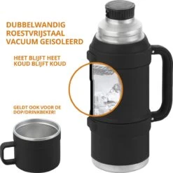 MacGyver RVS Thermoskan 1.5 Ltr – RVS Thermosbeker 0,55 Ltr - Langdurig Warm/koud - Zwart 17 MacGyver RVS Thermoskan 1.5 Ltr – RVS Thermosbeker 0,55 Ltr - Langdurig Warm/koud - Zwart -Keukenproducten Winkel 1200x1198 27