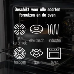 Daumonet Ducasse Gietijzeren Double Use Braadpan - Combi Sudderpan Zwart - 2-in-1 Bak- En Braadpan - PFAS & PFOA Vrij - Rond - Ø 26 Cm - 4,4 Liter - Emaille - Alle Warmtebronnen - Elektrisch - Gas - Halogeen - Inductie - Keramisch 21 Daumonet Ducasse Gietijzeren Double Use Braadpan - Combi Sudderpan Zwart - 2-in-1 Bak- En Braadpan - PFAS & PFOA Vrij - Rond - Ø 26 Cm - 4,4 Liter - Emaille - Alle Warmtebronnen - Elektrisch - Gas - Halogeen - Inductie - Keramisch -Keukenproducten Winkel 1200x1199 10