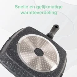 Coninx Grillpan 28CM - Steakpan - Afneembare Handgreep - PFAS-vrij - Grijs -Keukenproducten Winkel 1200x1199 4