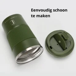 Castagnola Design RVS Koffiebeker To Go - Groen - 380ml - Thermosbeker - Theebeker -Keukenproducten Winkel 1200x1200 1016
