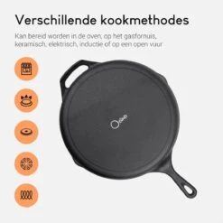 Ocina Gietijzeren Pan – ø30,5cm - Skillet - Koekenpan – Hapjespan – Koekenpan Inductie – Koekenpannenset - Gietijzeren Pan Bbq - Gietijzer 19 Ocina Gietijzeren Pan – ø30,5cm - Skillet - Koekenpan – Hapjespan – Koekenpan Inductie – Koekenpannenset - Gietijzeren Pan Bbq - Gietijzer -Keukenproducten Winkel 1200x1200 104