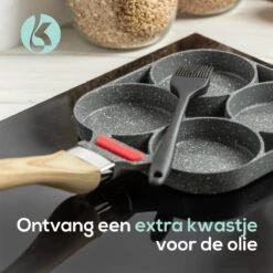 Culistar Pannenkoekenpan Inductie - Pancake Pan - Omeletpan - Omeletmaker - Eierpan - Inclusief Receptenboekje -Keukenproducten Winkel 1200x1200 161