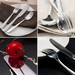 Deleca 12 Persoons Bestekset (72-delig) - Lepels, Messen, Vorken & Steakmessen - Vaatwasserbestendig - Zilver / RVS -Keukenproducten Winkel 1200x1200 17