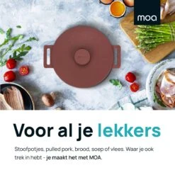 MOA Gietijzeren Braadpan - Inhoud 4,75 Liter - 26CM - Rond - Alle Warmtebronnen - Ook Voor Inductie - Gewicht 5,8 Kg - Bordeaux Rood - MC26BR 14 MOA Gietijzeren Braadpan - Inhoud 4,75 Liter - 26CM - Rond - Alle Warmtebronnen - Ook Voor Inductie - Gewicht 5,8 Kg - Bordeaux Rood - MC26BR -Keukenproducten Winkel 1200x1200 250