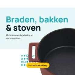 MOA Gietijzeren Braadpan - Inhoud 4,75 Liter - 26CM - Rond - Alle Warmtebronnen - Ook Voor Inductie - Gewicht 5,8 Kg - Bordeaux Rood - MC26BR 15 MOA Gietijzeren Braadpan - Inhoud 4,75 Liter - 26CM - Rond - Alle Warmtebronnen - Ook Voor Inductie - Gewicht 5,8 Kg - Bordeaux Rood - MC26BR -Keukenproducten Winkel 1200x1200 251
