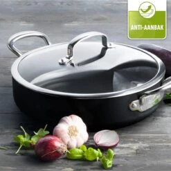 GreenPan Barcelona Infinity Pro Hapjespan Met Deksel 30cm - Zwart - Inductie - PFAS-vrij -Keukenproducten Winkel 1200x1200 291