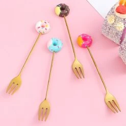 Gebaksvorkjes Donut Set Van 4 Taartvorkjes - Goud -Keukenproducten Winkel 1200x1200 34