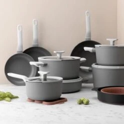 BergHOFF Leo Hapjespan Stone - 28 Cm - Met Glazen Deksel 9 BergHOFF Leo Hapjespan Stone - 28 Cm - Met Glazen Deksel -Keukenproducten Winkel 1200x1200 340