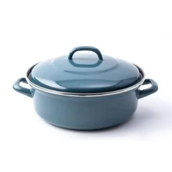 BK Fortalit Braadpan Ø 28 Cm - Blauw - Emaille - Inductie -Keukenproducten Winkel 1200x1200 373