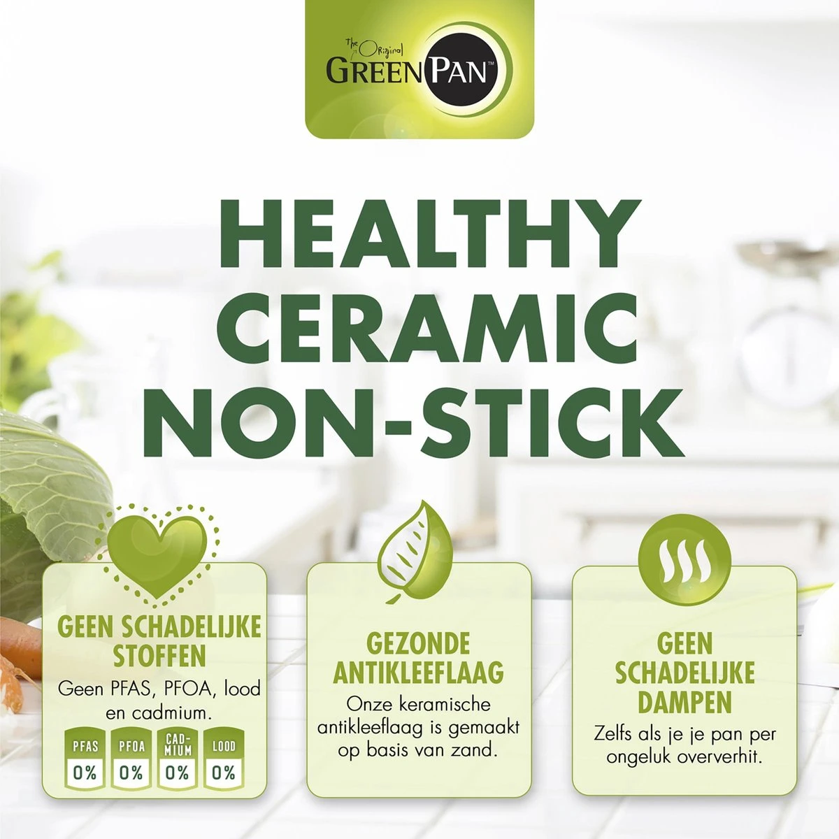 GreenPan Brussels Keramische Koekenpan - Ø30 Cm - PFAS-vrij 5 GreenPan Brussels Keramische Koekenpan - Ø30 Cm - PFAS-vrij - Afbeelding 3