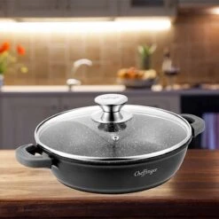 Cheffinger 28cm Lage Kookpot / Braadpan - CF-SC28 -Keukenproducten Winkel 1200x1200 417