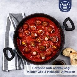 Westinghouse Hapjespan Inductie - Ø 32 Cm - Zwart Marmer - Met Deksel -Keukenproducten Winkel 1200x1200 452