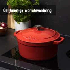 Daumonet Carême Rouge Gietijzeren Braadpan - Sudderpan Kersen Rood - Rond - Ø26 Cm - 4,4 Liter - PFAS & PFOA Vrij - Emaille - Geschikt Voor Alle Warmtebronnen - Elektrisch - Gas - Halogeen - Inductie - Keramisch - Vaatwasserbestendig 17 Daumonet Carême Rouge Gietijzeren Braadpan - Sudderpan Kersen Rood - Rond - Ø26 Cm - 4,4 Liter - PFAS & PFOA Vrij - Emaille - Geschikt Voor Alle Warmtebronnen - Elektrisch - Gas - Halogeen - Inductie - Keramisch - Vaatwasserbestendig -Keukenproducten Winkel 1200x1200 471