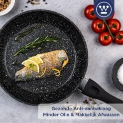 Westinghouse Koekenpan Inductie - Ø 24 Cm - Zwart Marmer - Geschikt Voor Alle Warmtebronnen -Keukenproducten Winkel 1200x1200 477