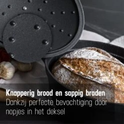 Gietijzeren Braadpan - Sudderpan Zwart Van Daumonet - Ovaal - Ø 29 Cm - 3 Liter - 100% PFAS & PFOA Vrij - Emaille - Geschikt Voor Alle Warmtebronnen - Elektrisch - Gas - Halogeen - Inductie - Keramisch - Vaatwasserbestendig -Keukenproducten Winkel 1200x1200 508