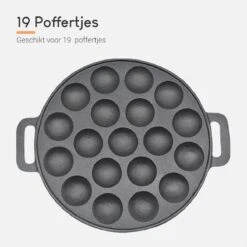 Ocina Poffertjespan – Combo Pack – 19 Poffertjes – Poffertjesmaker – Poffertjespan Inductie – Poffertjespan Electrisch – Gietijzeren Pan - Inclusief Doseerfles, Handvaten, 6x Poffertjesvorken En Invetkwast – Gratis Receptenboek 14 Ocina Poffertjespan – Combo Pack – 19 Poffertjes – Poffertjesmaker – Poffertjespan Inductie – Poffertjespan Electrisch – Gietijzeren Pan - Inclusief Doseerfles, Handvaten, 6x Poffertjesvorken En Invetkwast – Gratis Receptenboek -Keukenproducten Winkel 1200x1200 564