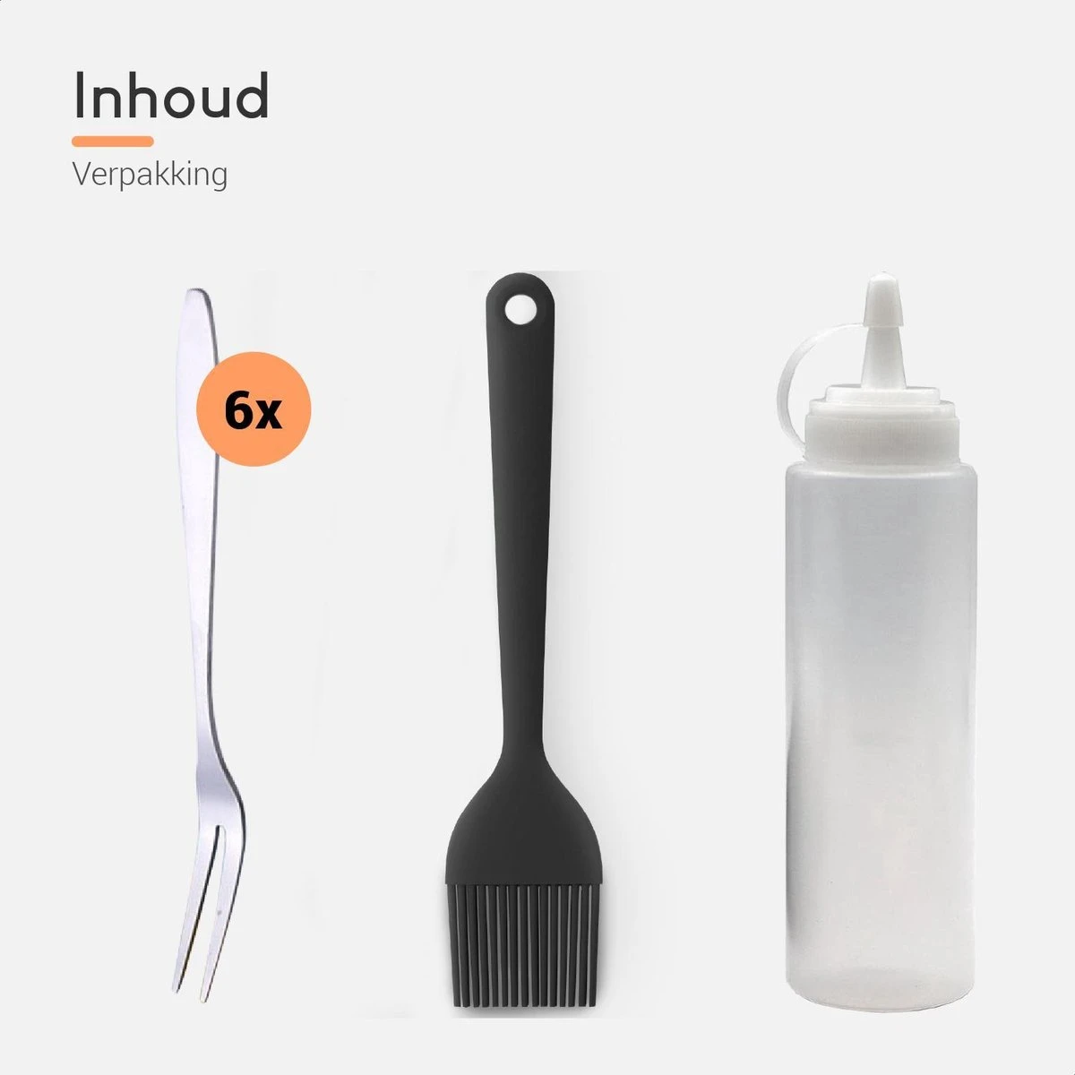 Ocina Poffertjespan Accessoires Set - Doseerfles - Poffertjes Spuitfles - 6x Poffertjes Vork - Kwast - Siliconen Kwast - Bakkwast - Gratis Poffertjes E-Book 8 Ocina Poffertjespan Accessoires Set - Doseerfles - Poffertjes Spuitfles - 6x Poffertjes Vork - Kwast - Siliconen Kwast - Bakkwast - Gratis Poffertjes E-Book - Afbeelding 6