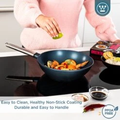 Westinghouse Performance Series - Wokpan Inductie - 28cm Luxe Wok Met Deksel - Blauw - Geschikt Voor Alle Warmtebronnen 15 Westinghouse Performance Series - Wokpan Inductie - 28cm Luxe Wok Met Deksel - Blauw - Geschikt Voor Alle Warmtebronnen -Keukenproducten Winkel 1200x1200 678