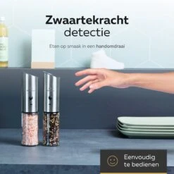 101Products Peper- & Zoutmolen Elektrisch - USB Oplaadbaar - Pepermolen - Zoutmolen - RVS 14 101Products Peper- & Zoutmolen Elektrisch - USB Oplaadbaar - Pepermolen - Zoutmolen - RVS -Keukenproducten Winkel 1200x1200 689