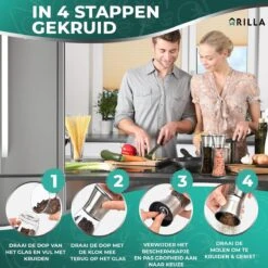 Peper En Zoutmolen Set - RVS Zout En Peperstel - Zoutvaatje En Pepermolen - 2 In 1 -Keukenproducten Winkel 1200x1200 702