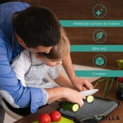 Grilla Snijplankenset - 3 Stuks - Marmer Look - Snijplank Set Kunststof -Keukenproducten Winkel 1200x1200 705