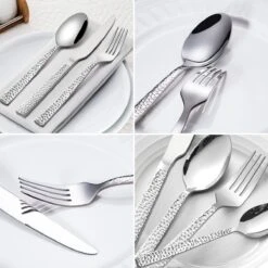 Deleca 6 Persoons Bestekset Deluxe (30-delig) - Vorken, Lepels En Messen - Vaatwasserbestendig - Gehamerd - Zilver / RVS 16 Deleca 6 Persoons Bestekset Deluxe (30-delig) - Vorken, Lepels En Messen - Vaatwasserbestendig - Gehamerd - Zilver / RVS -Keukenproducten Winkel 1200x1200 73