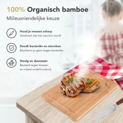 Rochester Snijplanken Hout – Borrelplank – Serveerplank - 3-Delig – Organisch Bamboe – Luxe Design – Hygienisch En Duurzaam -Keukenproducten Winkel 1200x1200 741