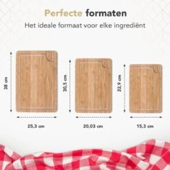Rochester Snijplanken Hout – Borrelplank – Serveerplank - 3-Delig – Organisch Bamboe – Luxe Design – Hygienisch En Duurzaam -Keukenproducten Winkel 1200x1200 743