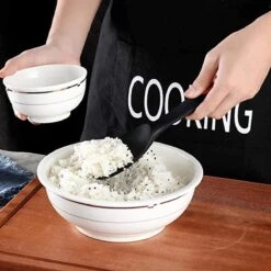 Doodadeals® Siliconen Rijstlepel - Rijst Opscheplepel - Rijstlepel Kunststof - Zwart - 1 Stuk -Keukenproducten Winkel 1200x1200 77